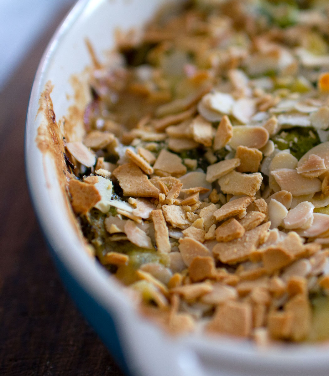 Cheesy Sharpham Rustic Garlic &#038; Chive Broccoli Bake