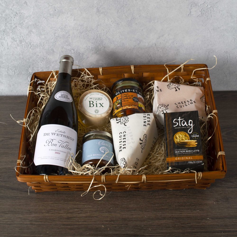 Large Bamboo Hamper Cheese Cuisine